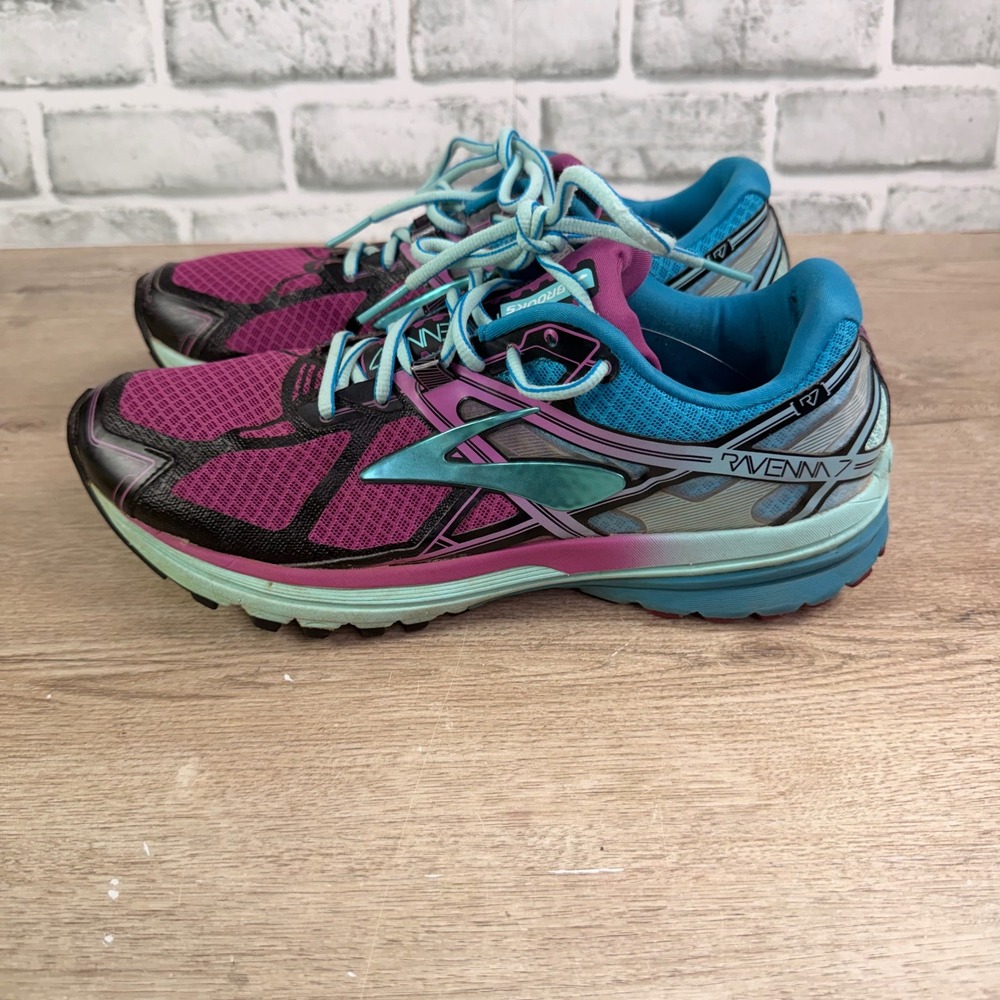 Brooks Ravenna 7 Running Shoes Mesh Purple Blue Womens 11